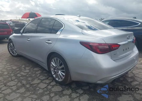 2018 Infiniti Q50 3.0T Luxe z USA, uszkodzony, nr VIN JN1EV7AR1JM435877